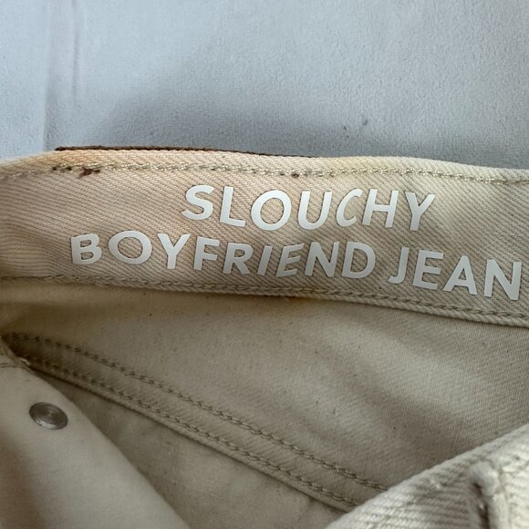 J.Crew Slouchy Boyfriend Jean Womens Size 24 Off-White Cotton Denim - Picture 3 of 11